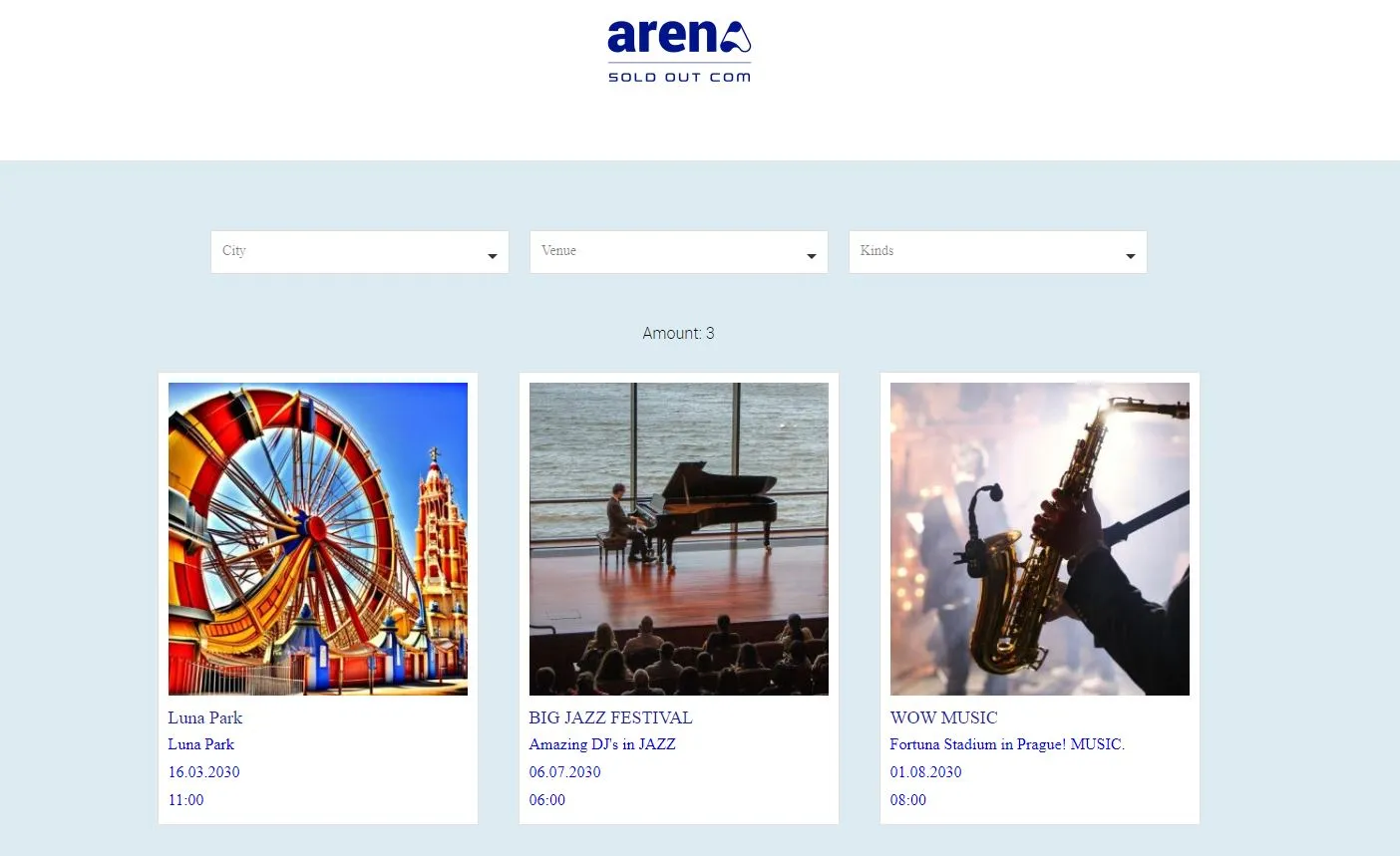 How to create a website for ticket sales, concerts, cinemas, theaters, ticket services, exhibitions, museums, tours, excursions, goods, boat-tours and parks
