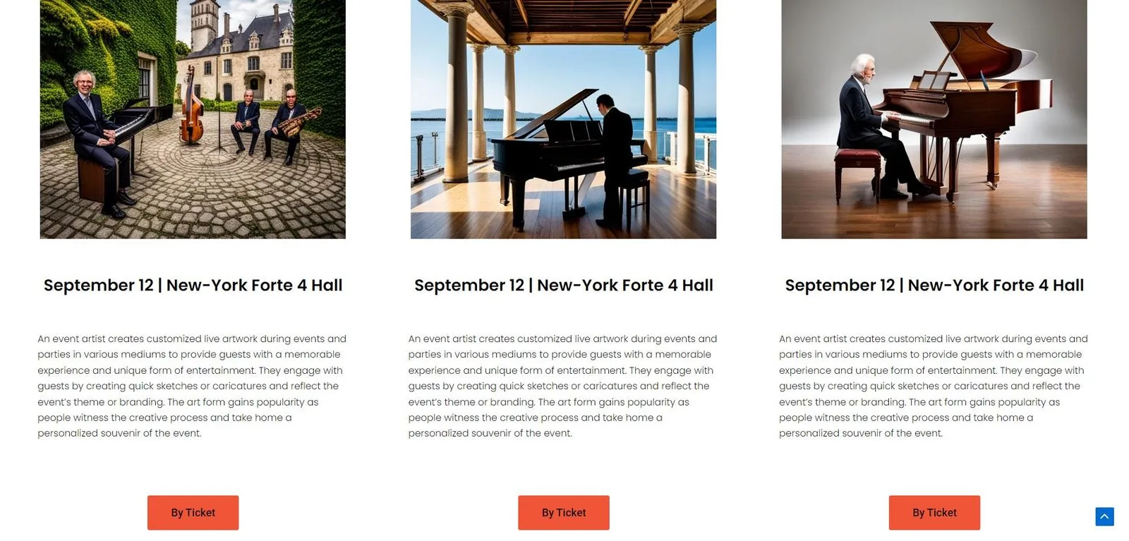 How to create a website for ticket sales, concerts, cinemas, theaters, ticket services, exhibitions, museums, tours, excursions, goods, boat-tours and parks
